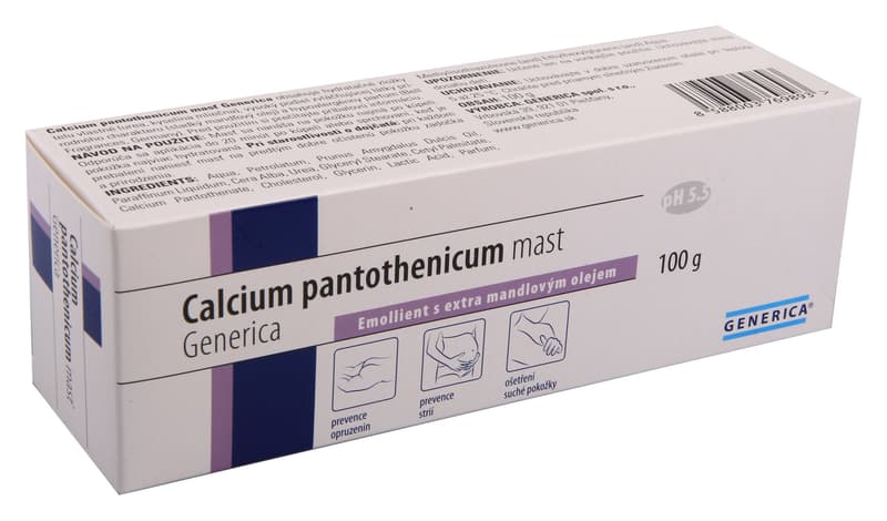 Calcium pantothenicum mast Generica 100g