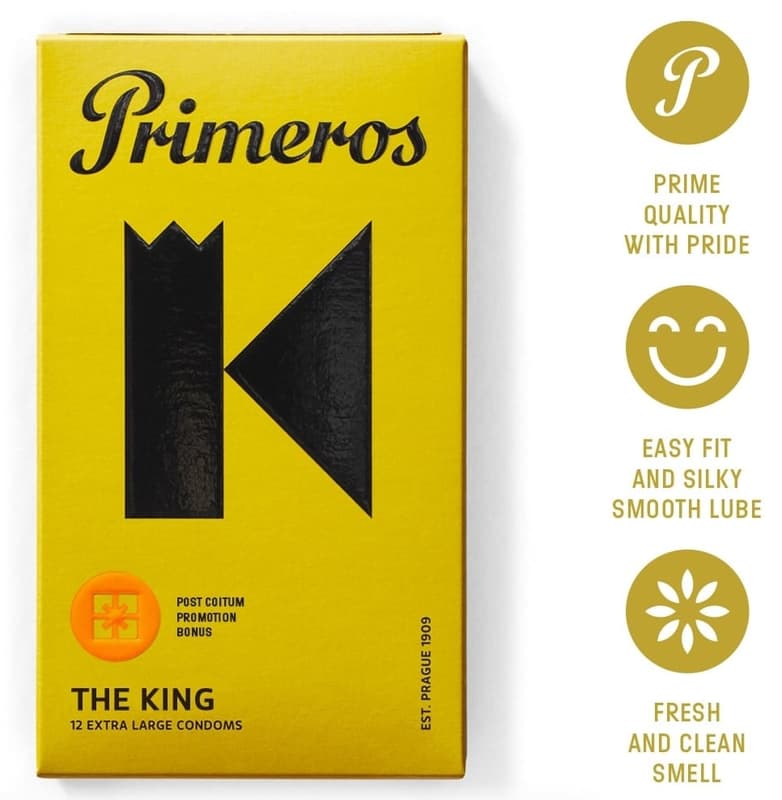 Primeros The King extra large condoms