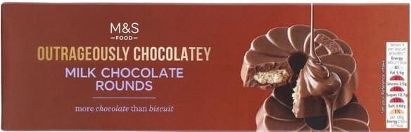 Marks & Spencer Sušenky s mléčnou čokoládou
