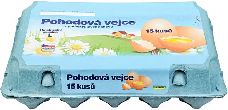 Pohodová vejce Podestýlková L