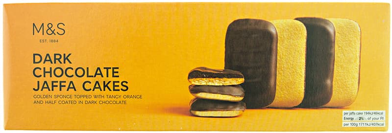 Marks & Spencer Biscuits with orange filling dipped in dark chocolate