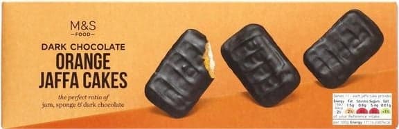 Marks & Spencer Biscuits with orange filling dipped in dark chocolate