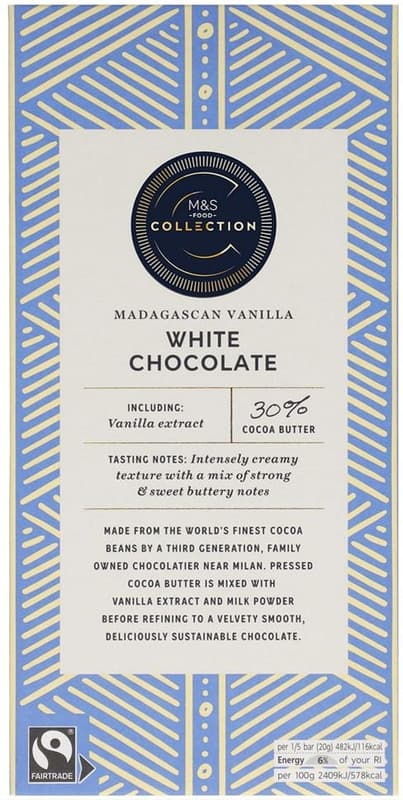 Marks & Spencer White chocolate with vanilla