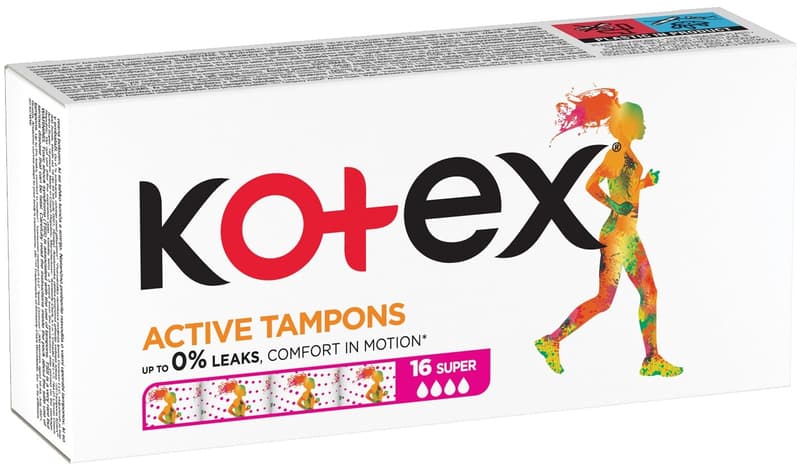 Kotex Tampons Active Super