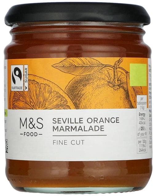 Marks & Spencer Seville oranges jam with medium sized pieces of fruit