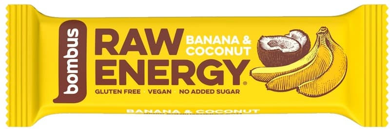 Bombus Raw energy banana & coconut bar