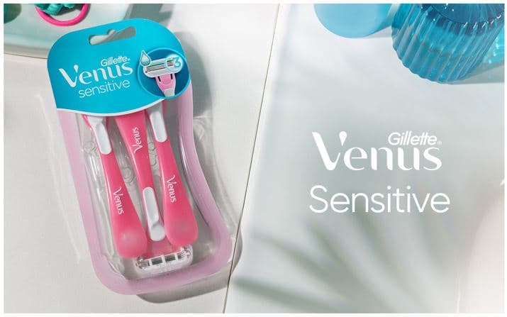Gillette Venus Sensitive Smooth ready-made razors 3pcs
