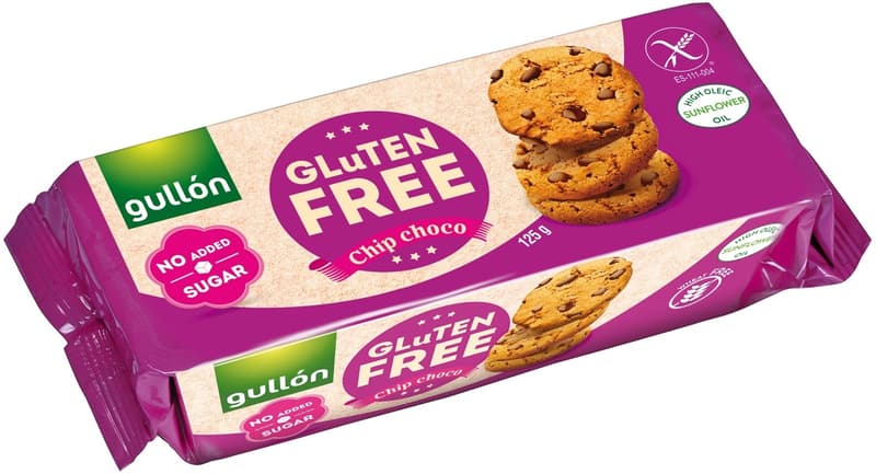 Gullón Chip choco cookies, no gluten or added sugar