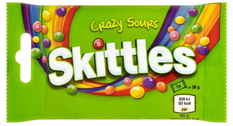 Skittles Crazy Sours Fruit Chewy Candy