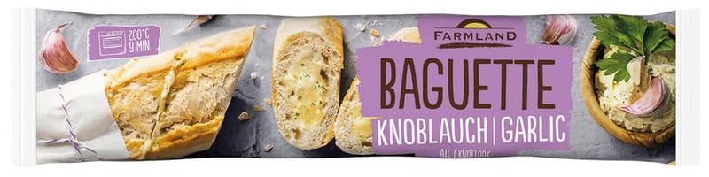 Farmland Baguette with garlic butter