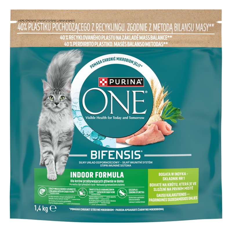 Purina ONE Bifensis Indoor granule pro kočky krůta