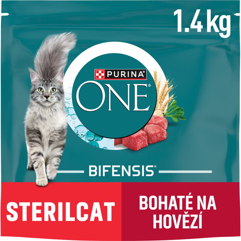 Purina ONE Sterilcat rich in beef and wheat