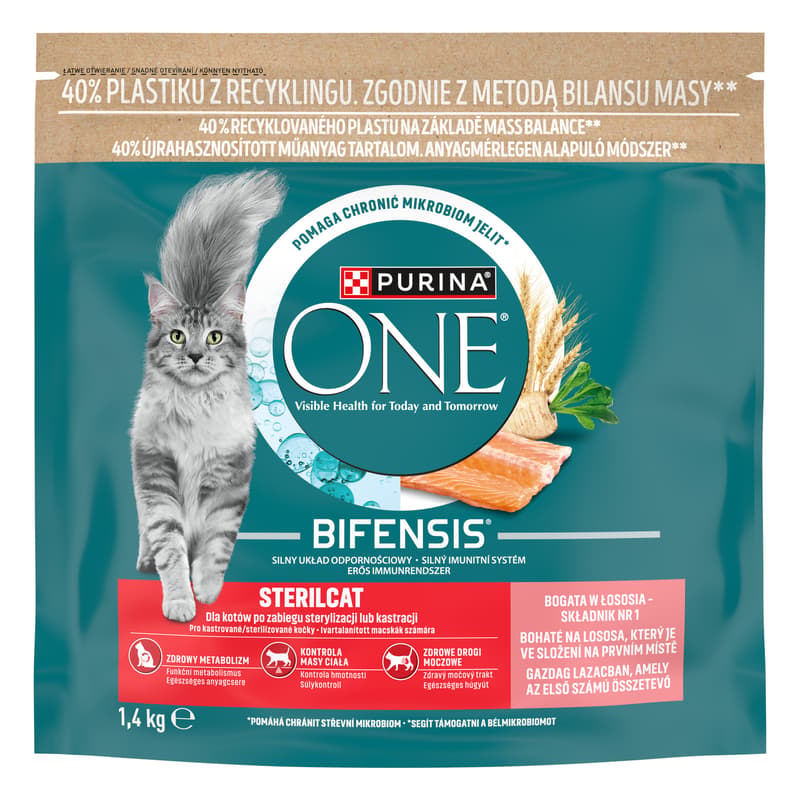 Purina ONE Bifensis Sterilised salmon for cats