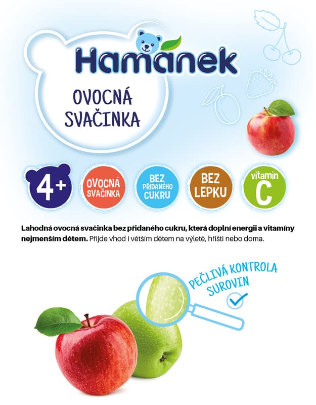 Hamánek Unsweetened fruit snack apple