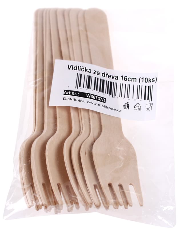 Niteola Dřevěné vidličky 16 cm