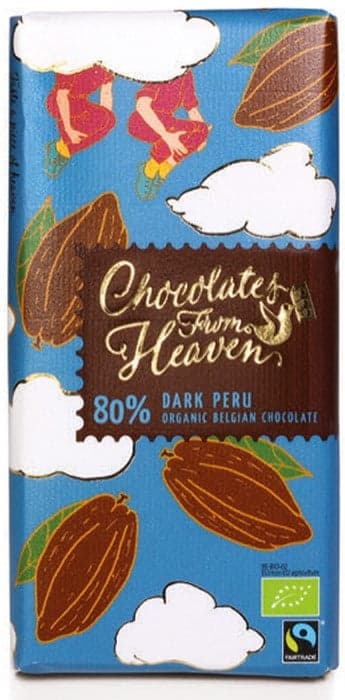 Chocolates From Heaven BIO Dark Chocolate Peru 80%