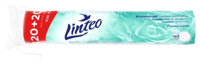 Linteo make-up remover pads of 100% cotton 140pcs