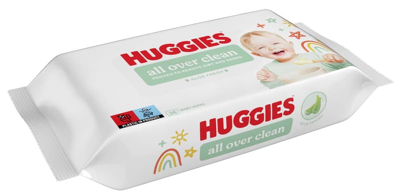 Huggies® All over the clean dětské vlhčené ubrousky