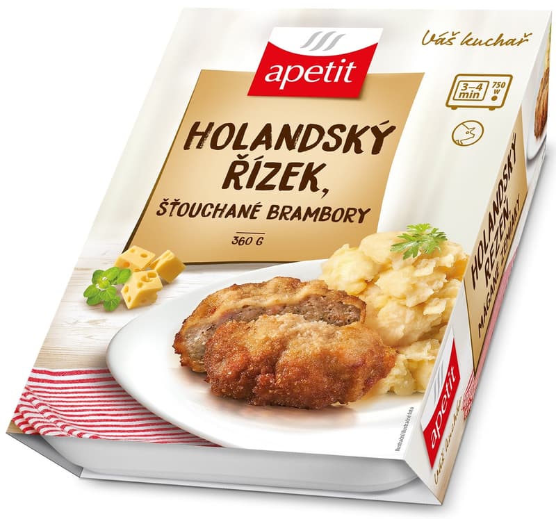 Apetit Dutch schnitzel, mashed potatoes