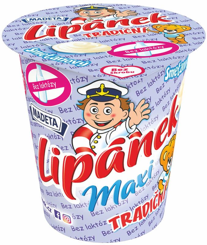 Madeta Lipánek cream with low lactose content <0.01%