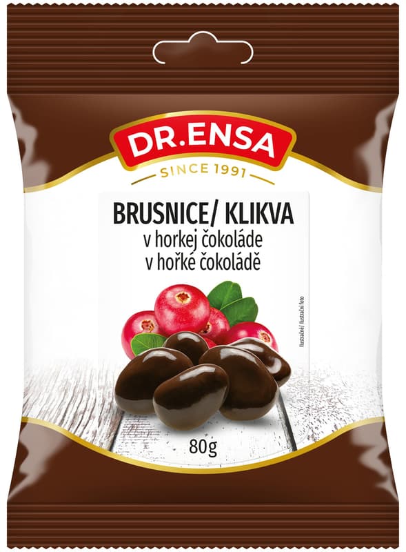 Dr.Ensa Cranberries in dark chocolate