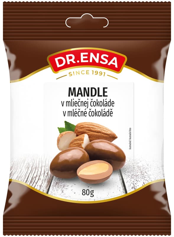 Dr.Ensa Almonds in milk chocolate