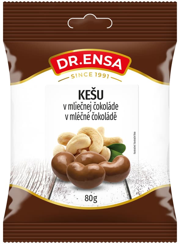 Dr.Ensa Cashew in milk chocolate