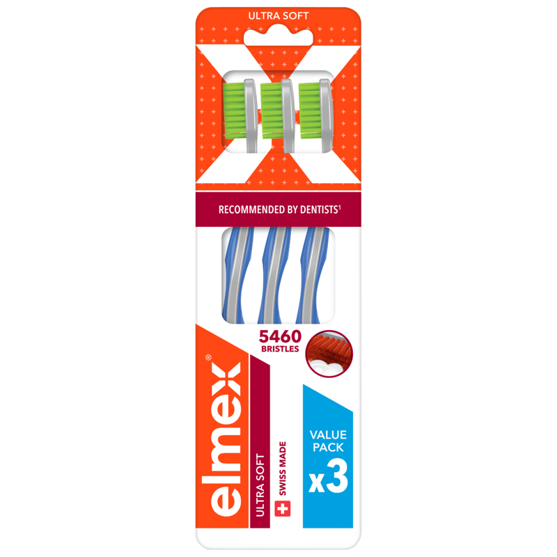 elmex Ultra Soft zubní kartáček měkký multipack 3ks