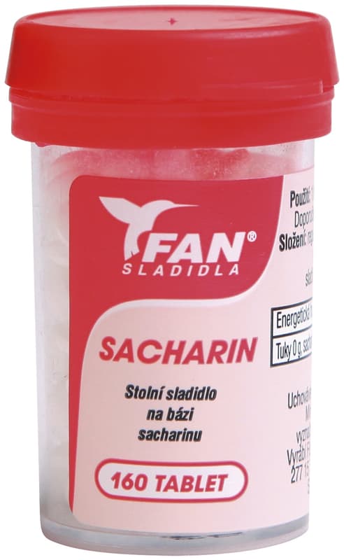 Fan sweetener Sacharin 160 tablets