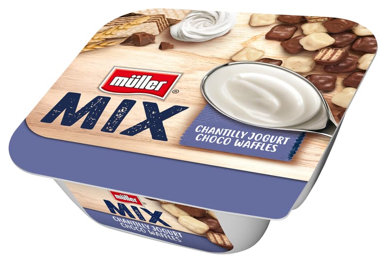 Müller Mix Jogurt Chantilly s čokoládovými oplatkami