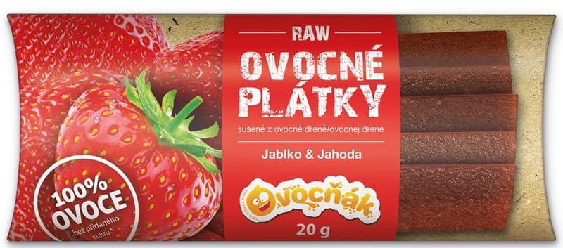 Ovocňák Plátky jablko a jahoda