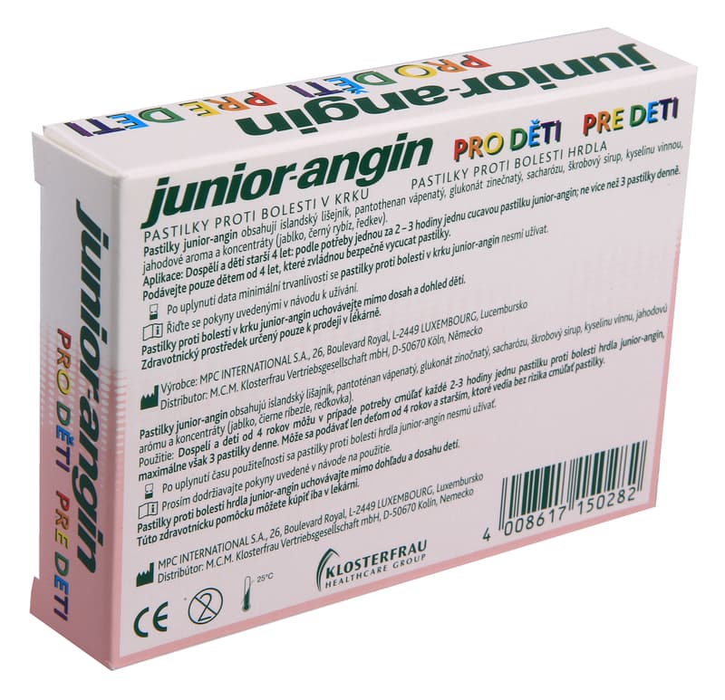 Junior-angin pastilky pro děti 24ks