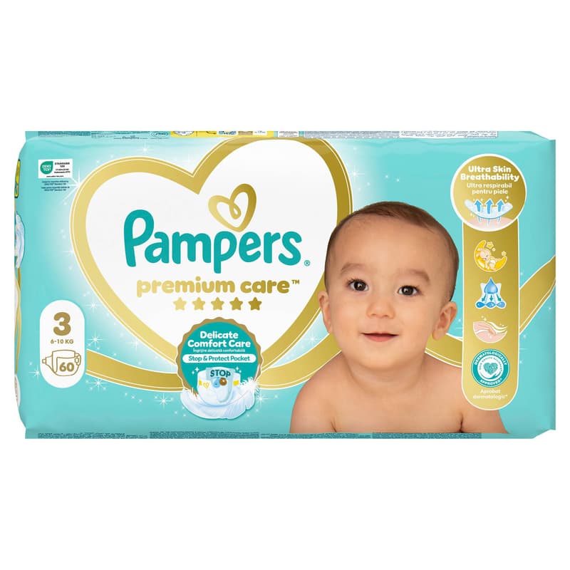 Pampers Premium care midi disposable diapers (5–9 kg)