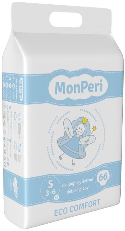 MonPeri ECO Disposable comfort diapers S (3–6 kg)