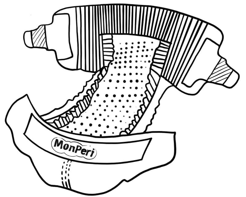MonPeri EKO Jednorázové plenky comfort M (5–9 kg)