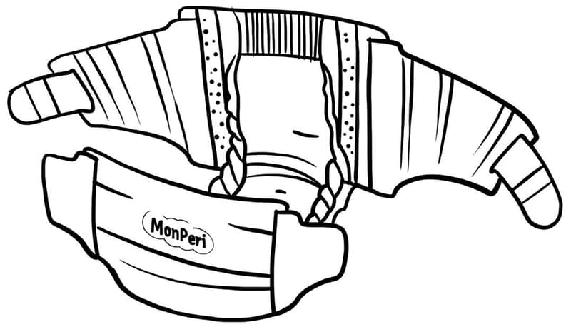 MonPeri EKO Jednorázové plenky comfort L (8–13 kg)