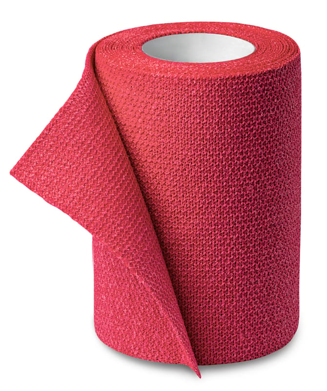 Obin.elast.Idealast-haft color 6cmx4m/1ks červená