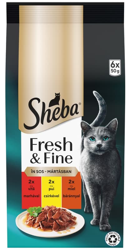 Sheba Fresh & Fine Exclusive selection in juice 6 × 50 g