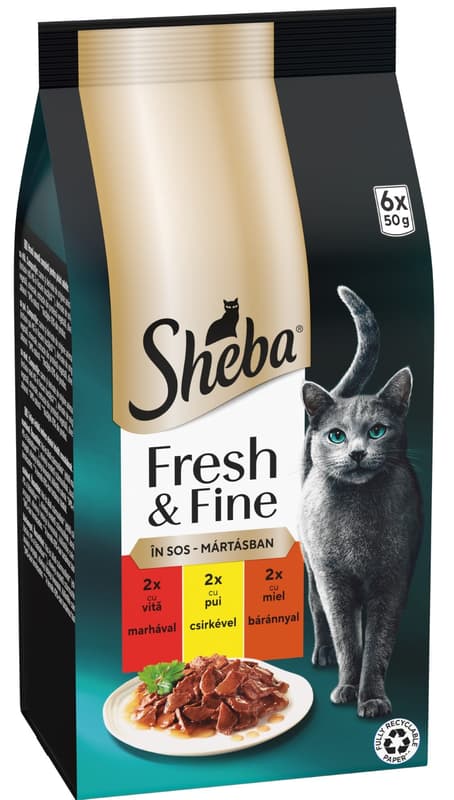 Sheba Fresh & Fine Exclusive selection in juice 6 × 50 g