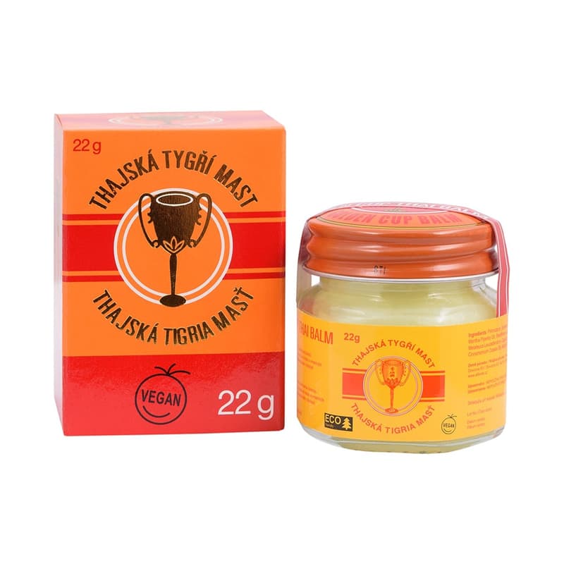 Thai Tiger Ointment Golden Cup Balm 22g