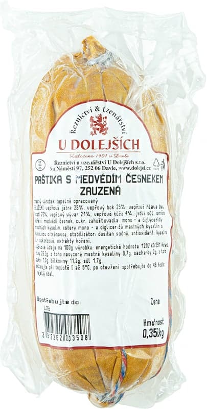 U Dolejších Paštika s medvědím česnekem zauzená