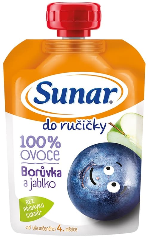 Sunar Do Ručičky Ovocná kapsička borůvka a jablko od 4. měsíce