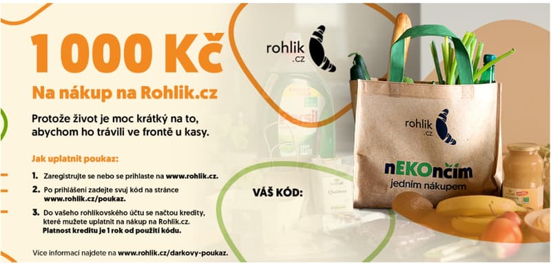Gift voucher worth CZK 1,000