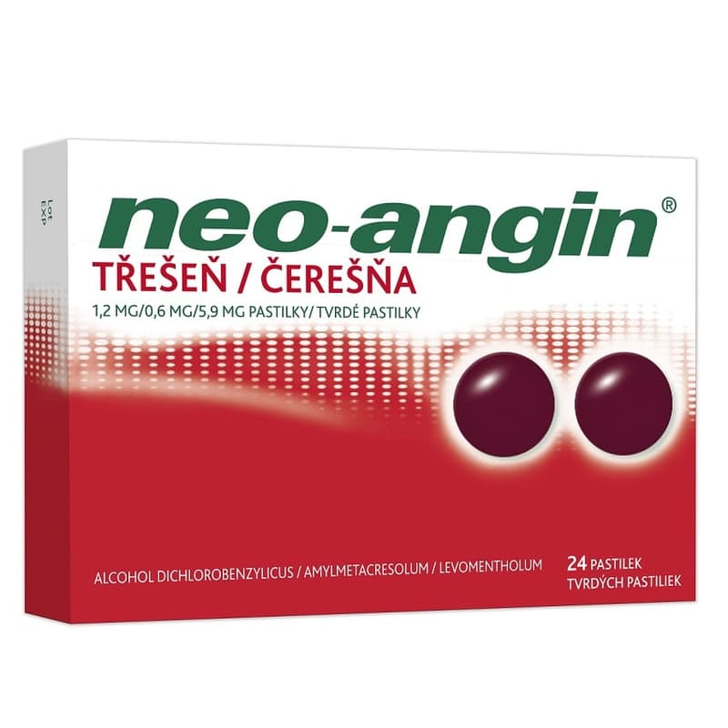 NEO-ANGIN CHERRY 1,2MG / 0,6MG / 5,9MG lozenge 24