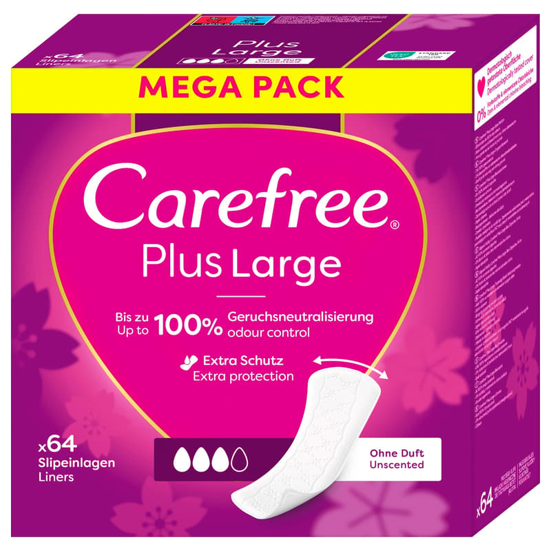 Carefree Plus Large mild fragrance