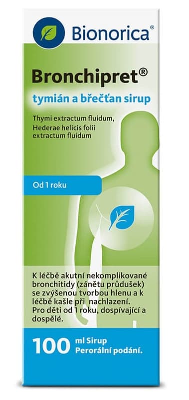 BRONCHIPRET TYMIÁN A BŘEČŤAN sirup 1X100ML