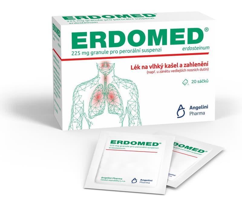 ERDOMED 225MG POR PLV SOL 20
