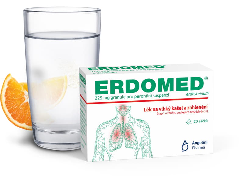 ERDOMED 225MG POR PLV SOL 20
