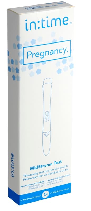 IntiMed Pregnancy hCG MidStream Test těhotenský test pro domácí použití