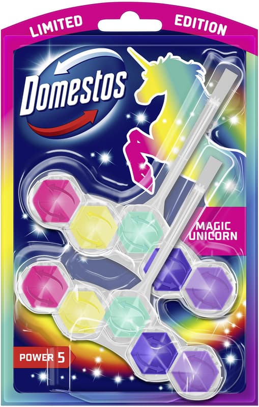 Domestos Power 5 Unicorn edition WC blok 2×50 g